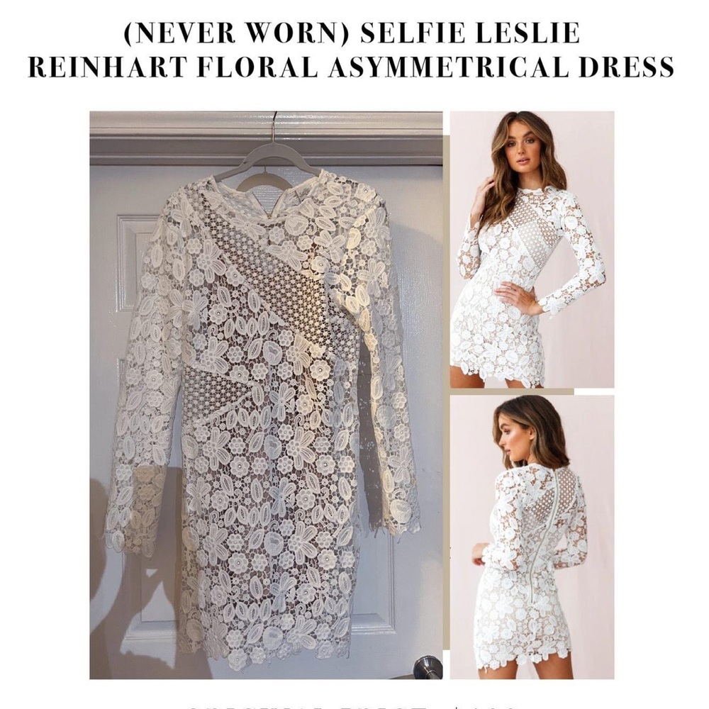 (NEVER WORN) SELFIE LESLIE
REINHART FLORAL ASYMMETRICAL DRESS
